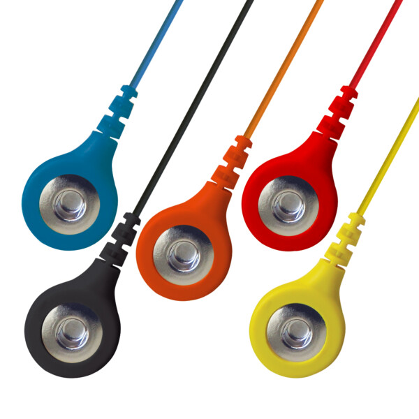 Compumedics ECG leads - 5 pack Multicolour 18" Touchproof