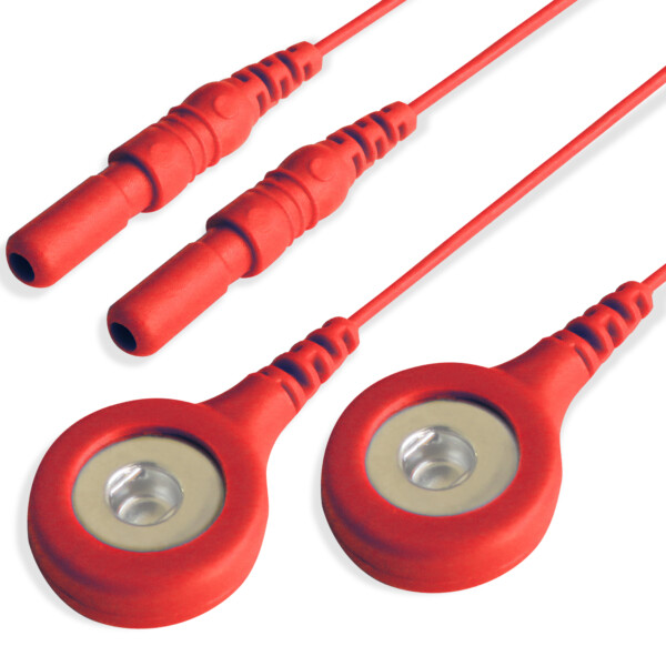 Compumedics Snap leads-2 pack Red 18"