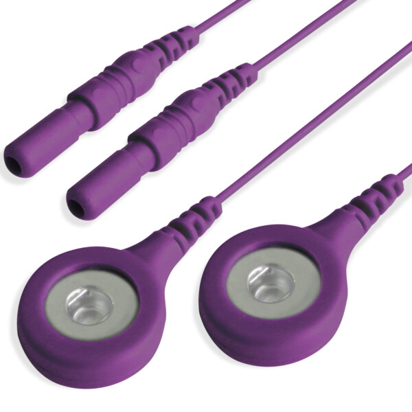 Compumedics Snap leads-2 pack Violet 26"