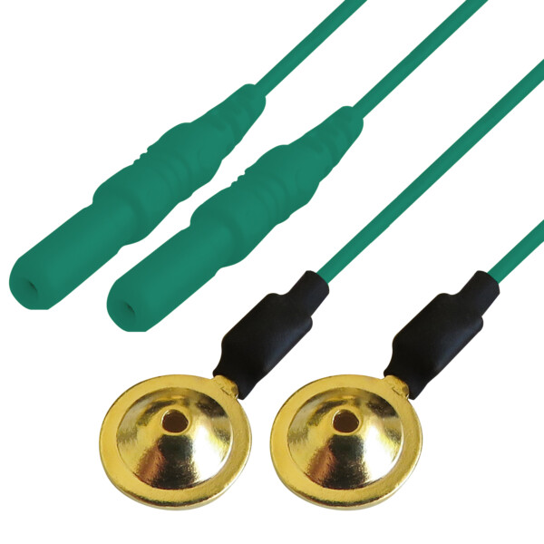 Compumedics Gold Cup Electrodes - 2 pack Green 30"
