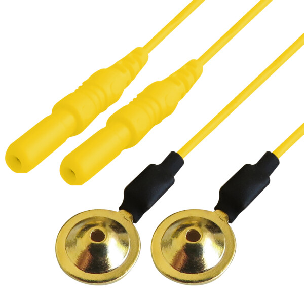 Compumedics Gold Cup Electrodes - 2 pack Yellow 30"