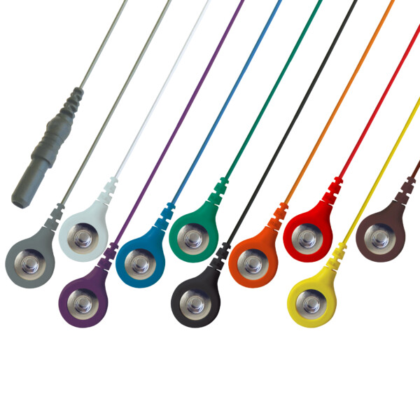 Compumedics ECG Leads - Multicolour 60" Touchproof (10/pkg)