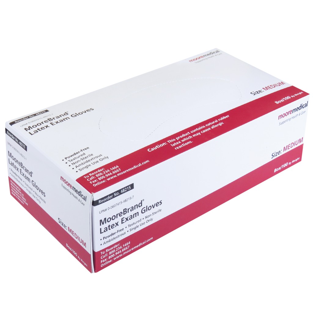 Gloves Latex Med (100/box) - Neuromedical Supplies from Compumedics USA