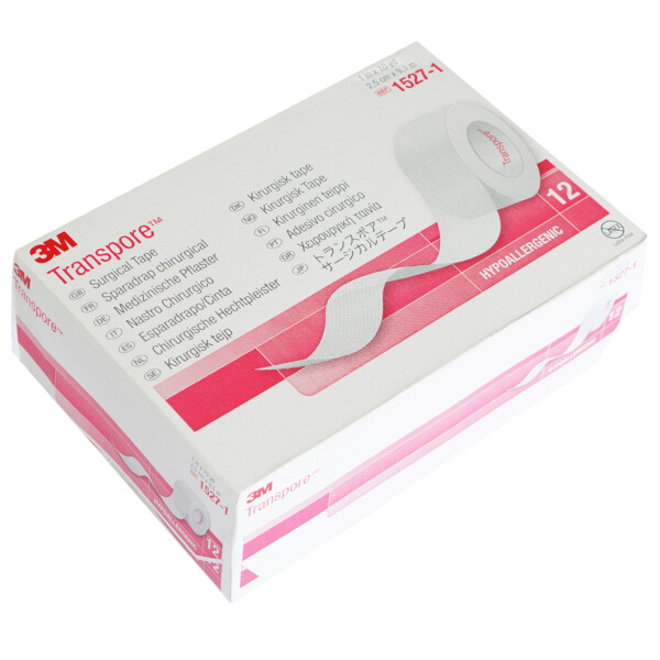 Transpore Tape 1" x 10yd (12/pkg)